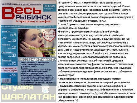 Елена Трусова Рыбинск, группа "От Мамы к Маме ", дискредитация медиков, клевета, доносы От Мамы к Маме. Рыбинск